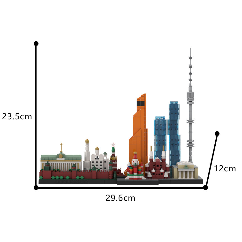 moscow skyline building set | moc-193781 - 3