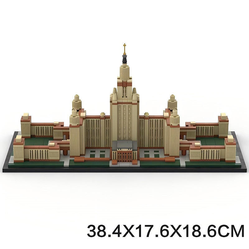 Moscow State University Skyline Building Kit | LEGO-Compatible MOC - 5