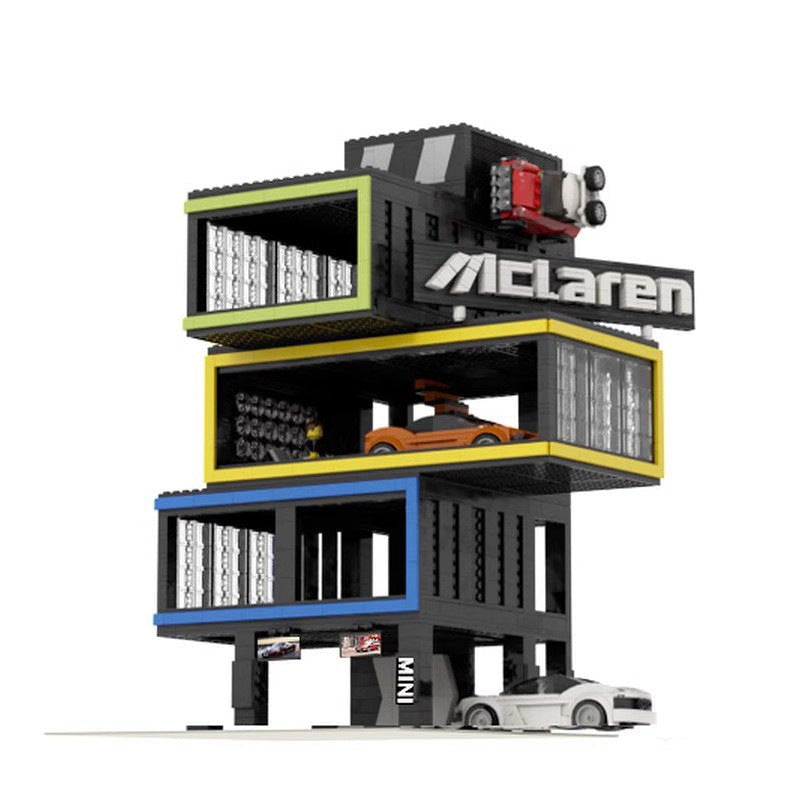 Motor Studio Modular MOC Building Kit | Automotive Garage Display - 1