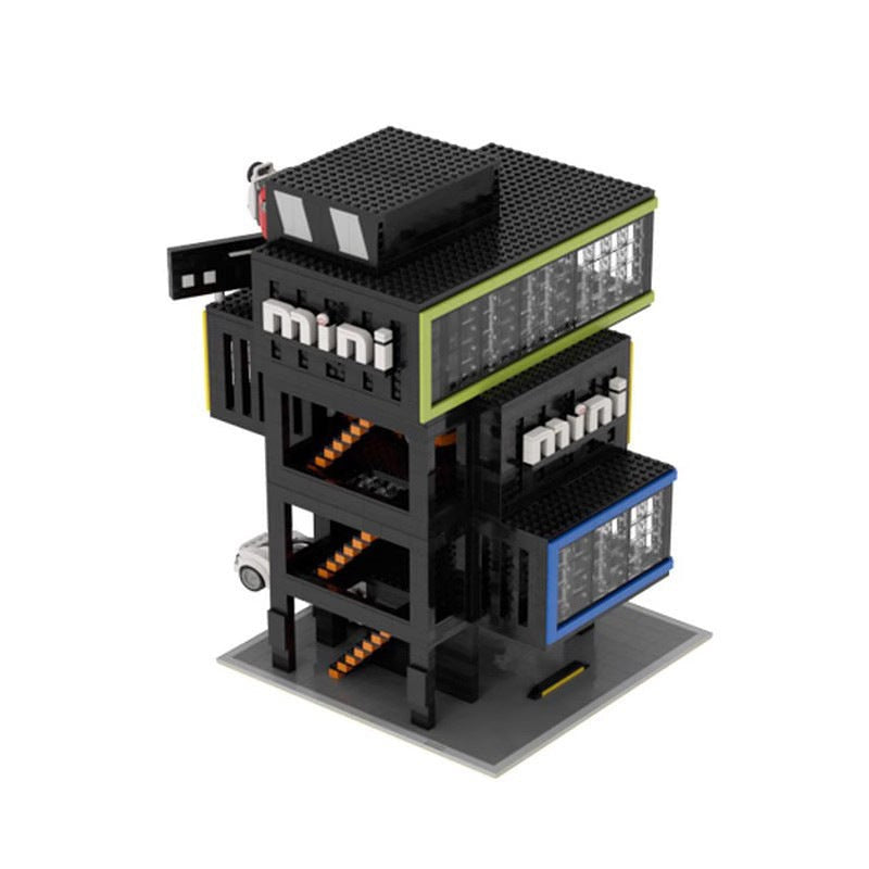 Motor Studio Modular MOC Building Kit | Automotive Garage Display - 3
