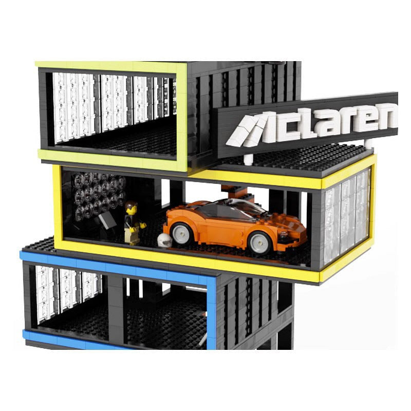 Motor Studio Modular MOC Building Kit | Automotive Garage Display - 4