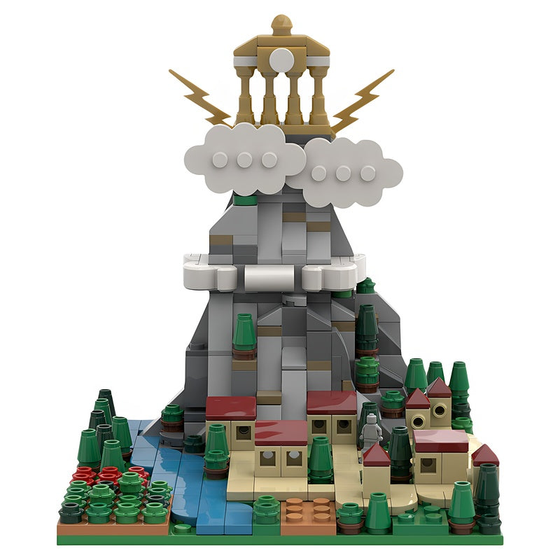 Mount Olympus & Thebes Greek Mythology Microscale MOC Building Kit - 2