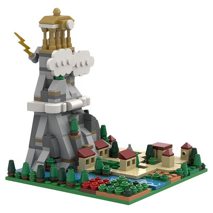 Mount Olympus & Thebes Greek Mythology Microscale MOC Building Kit - 3