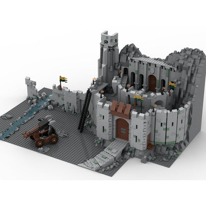 Mountain Fortress Siege MOC Fantasy Castle Diorama Building Kit - 1