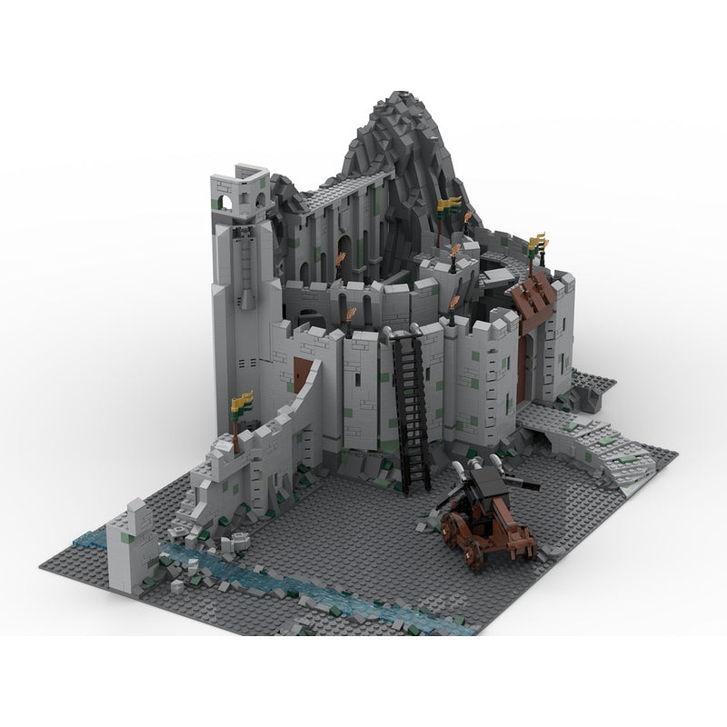 Mountain Fortress Siege MOC Fantasy Castle Diorama Building Kit - 2