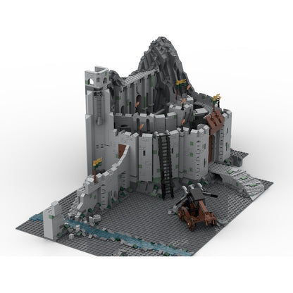 Mountain Fortress Siege MOC Fantasy Castle Diorama Building Kit - 2
