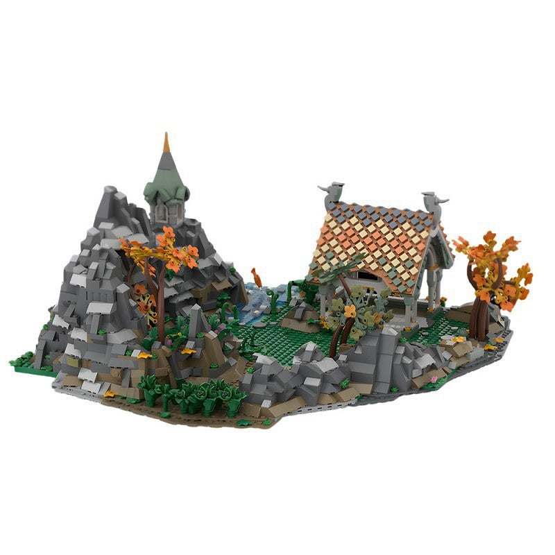 Mountain Pasture & Stables MOC Building Kit | Fantasy Valley Architecture - 3