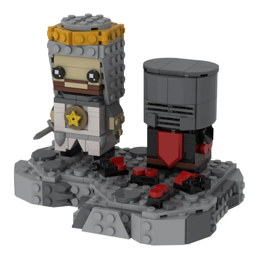 mp black knight duel brickheadz building set | moc-222706 - 4