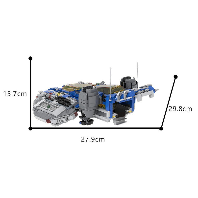 MPV Reliant Spaceship MOC Building Kit | Futuristic Spacecraft - 4