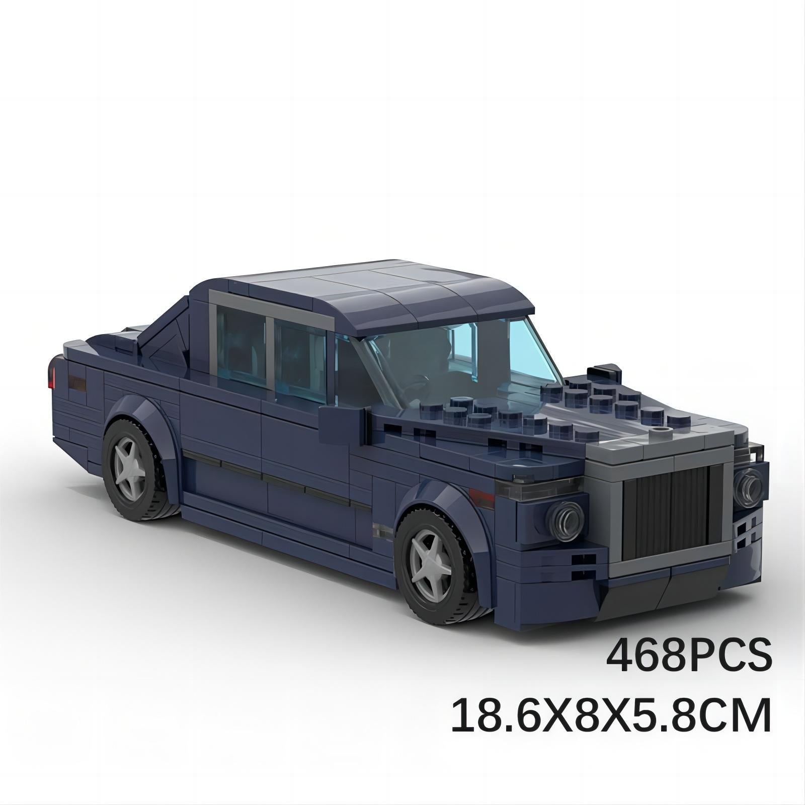 mr bean‘s rolls-royce phantom v16 building set | moc-68328 - 5