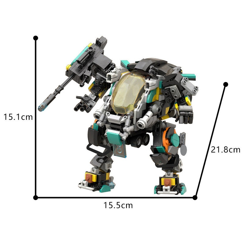 Mr.DOUBLE MOC Building Kit | Futuristic Robot Character Figure Model - 3