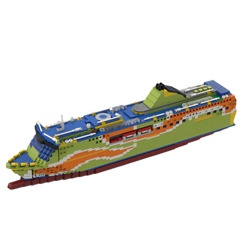 MS Superstar Ferry Building Kit | LEGO-Compatible MOC - 1