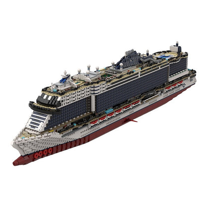 MSC Seashore Cruise Ship MOC Building Kit | Large Vessel Model - 2