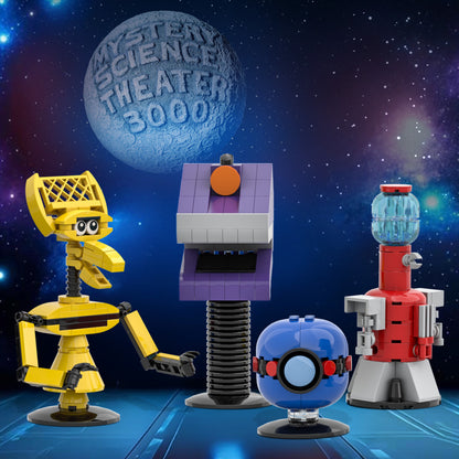 mst3k sci-fi movie collection building set | lego compatible - 3