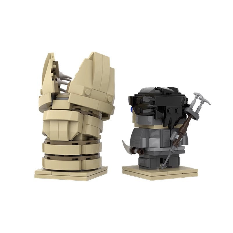 muad'dib & shai-hulud brickheadz building set | dune | moc-75867 - 2