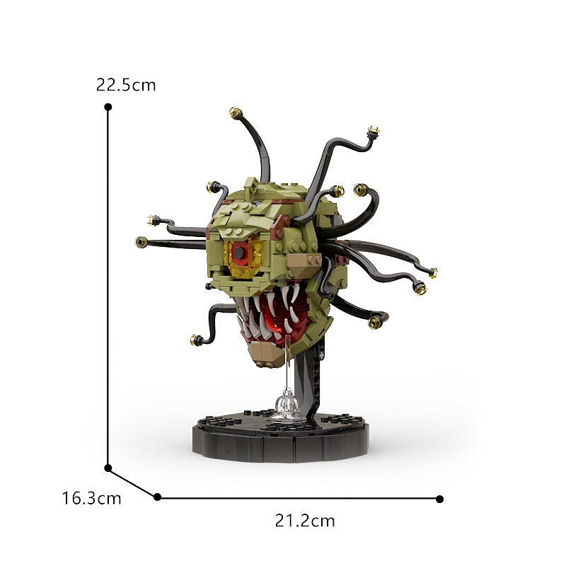 Multi-Eyed Floating Dungeon Boss MOC Building Kit | Fantasy Monster - 3