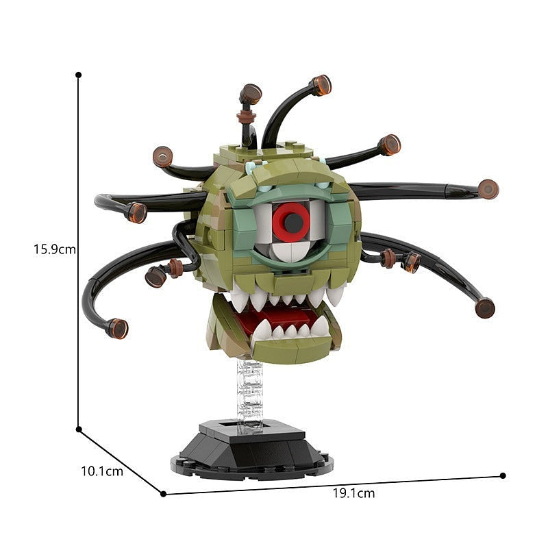 Multi-Eyed Floating Dungeon Boss MOC Building Kit | Fantasy Monster - 7