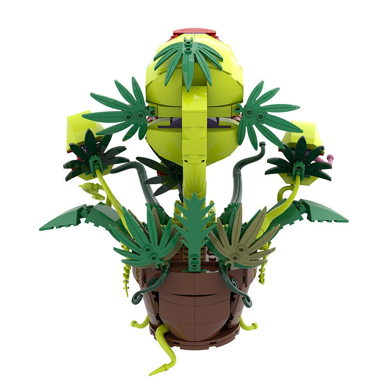 Multi-Head Carnivorous Plant MOC Building Kit | Monster Flower Pot - 5