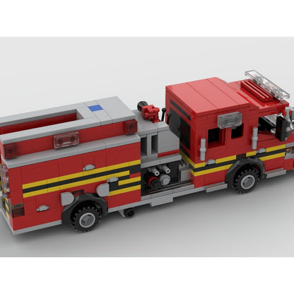 Municipal Pumper Fire Engine MOC Building Kit - 3