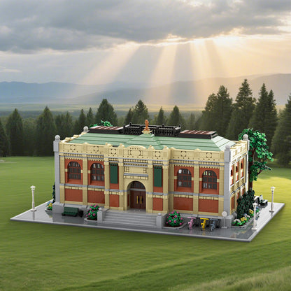 museum building kit | lego compatible moc - 1