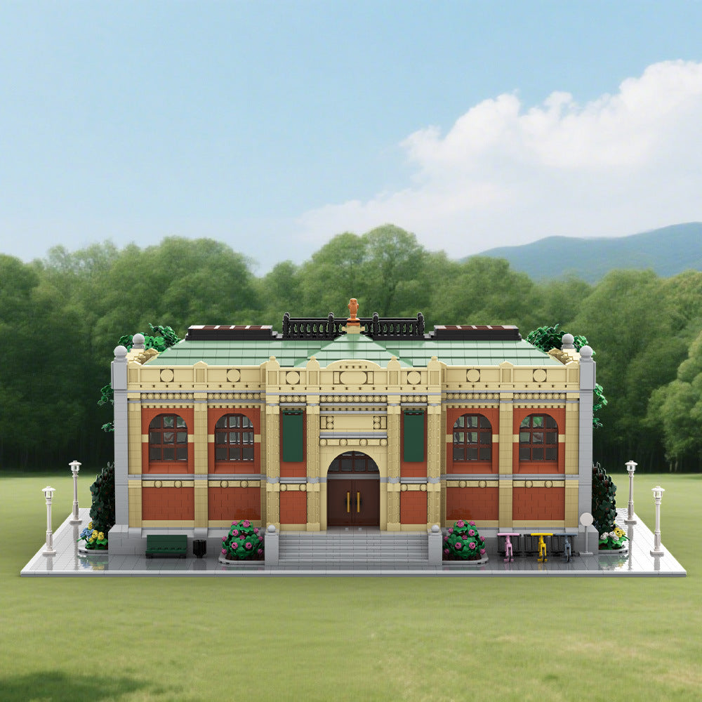 museum building kit | lego compatible moc - 2