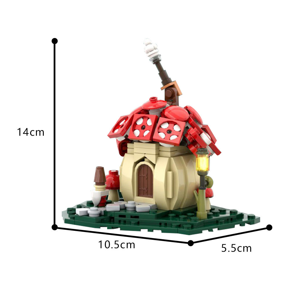 mushroom cottage building set | moc-168484 - 3