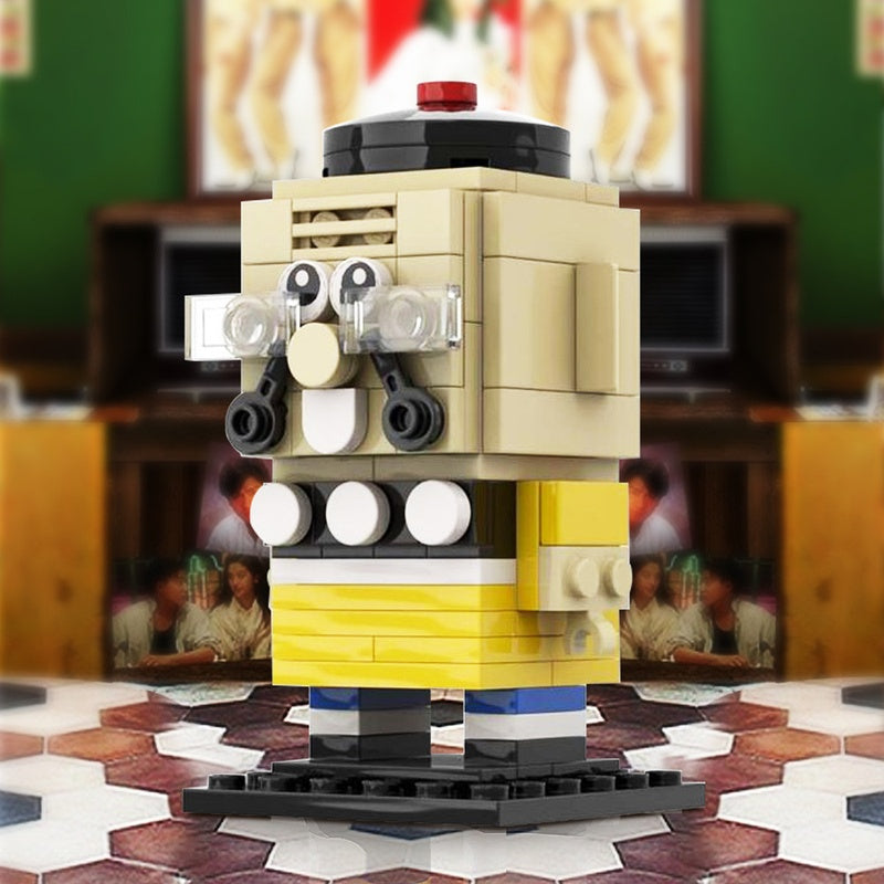 Mustached Gentleman Cube Character MOC Building Kit | Comic Figure - 2
