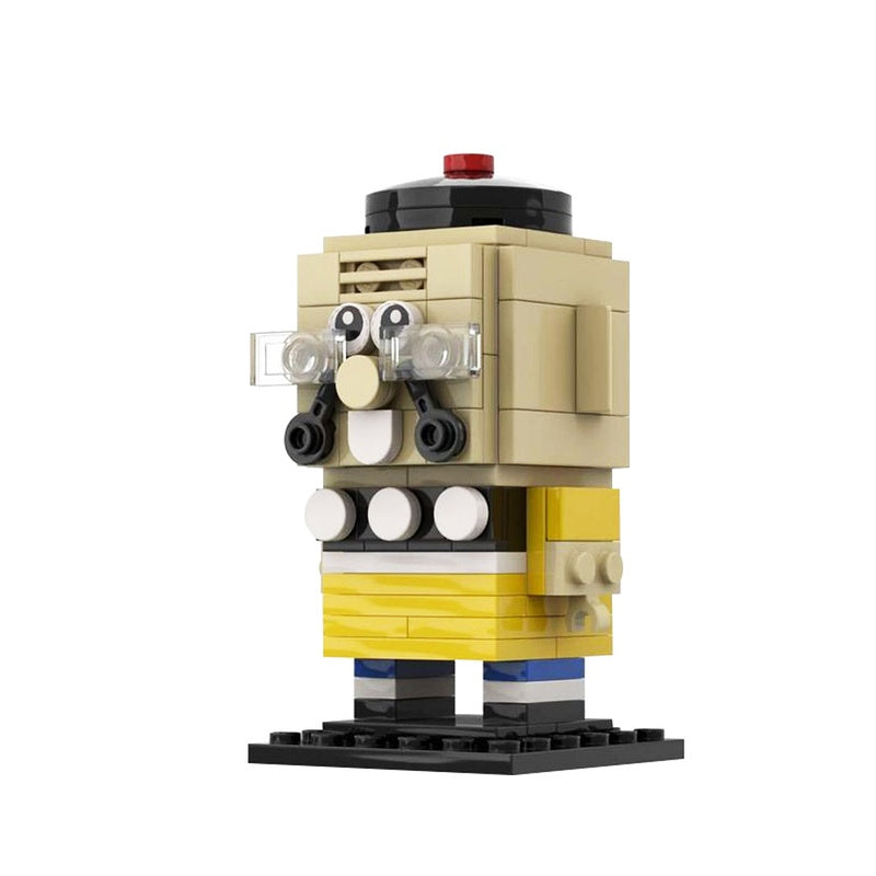 Mustached Gentleman Cube Character MOC Building Kit | Comic Figure - 5