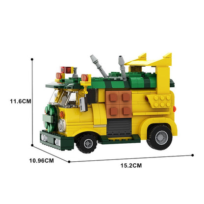 Mutant Ninja Cartoon Team Van Building Kit | LEGO-Compatible MOC - 4