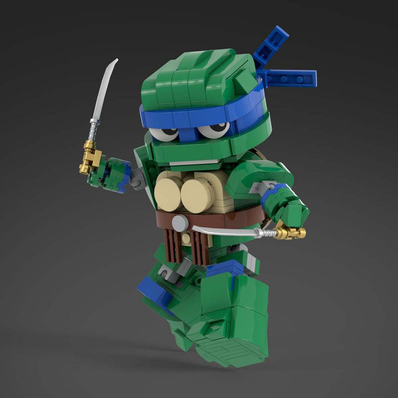 Mutant Ninja Turtle Hero Team 4 Character Building Kit |Compatible MOC - 1