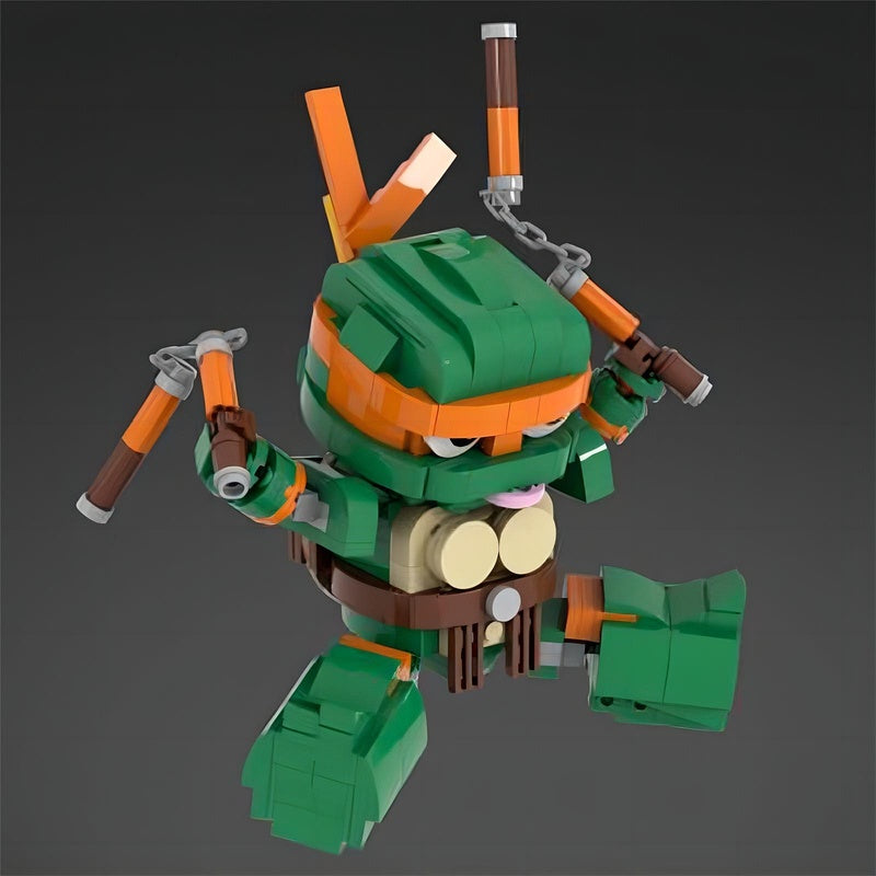 Mutant Ninja Turtle Hero Team 4 Character Building Kit | Compatible MOC - 9