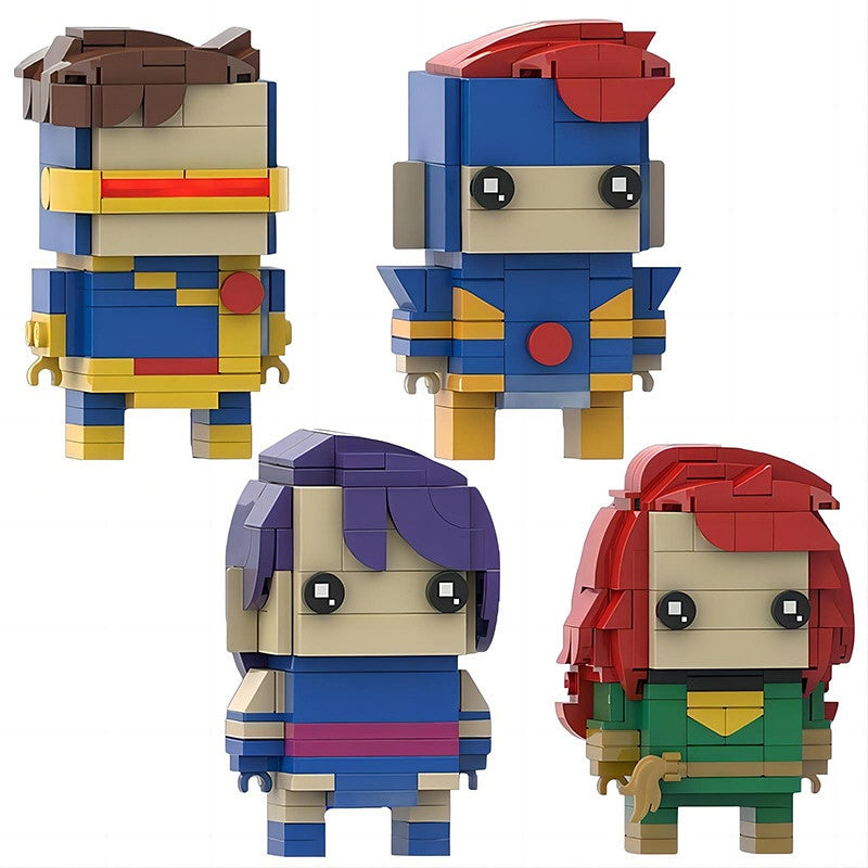 Mutant Superhero Team BrickHeadz Building Kit | LEGO-Compatible MOC - 1