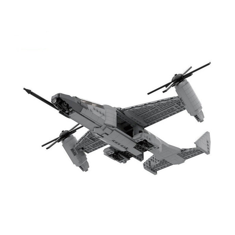 MV-26 VTOL Falcon Aircraft MOC Building Kit | Tilt Rotor Transport Model - 2