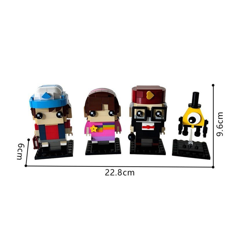 Mystery Cabin Cartoon Brickheadz Building Kits | LEGO-Compatible MOC - 7