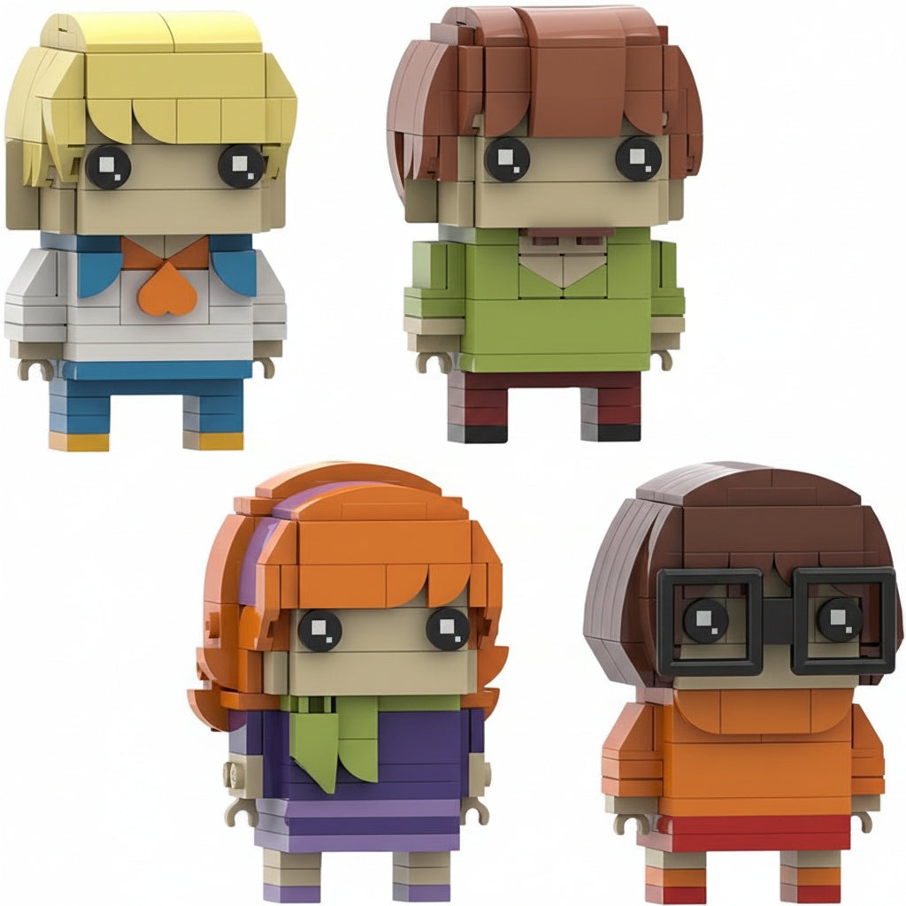 Mystery Cartoon BrickHeadz Style Figures  Building Kits | LEGO-Compatible MOC - 1