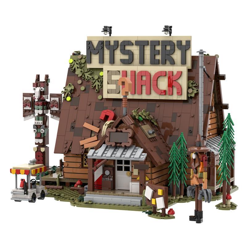 mystery shack building set | gravity falls | lego compatible - 1