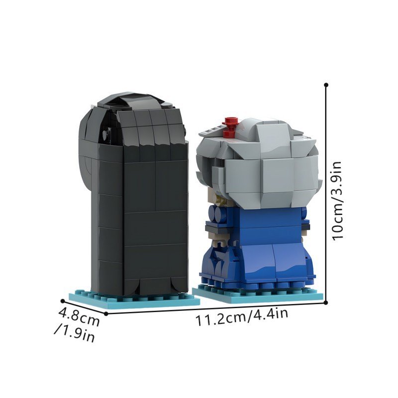 Mystical Spirit Bathhouse Duo Brickheadz Building Kit | LEGO-Compatible MOC - 4
