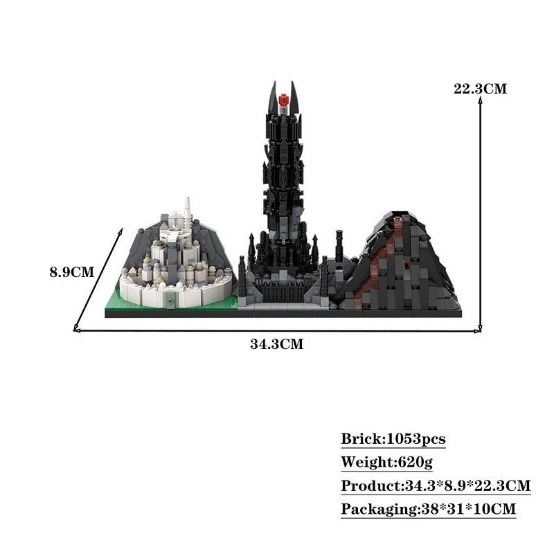 Mythic Fantasy Kingdom Skyline Building Kit | LEGO-Compatible MOC - 2