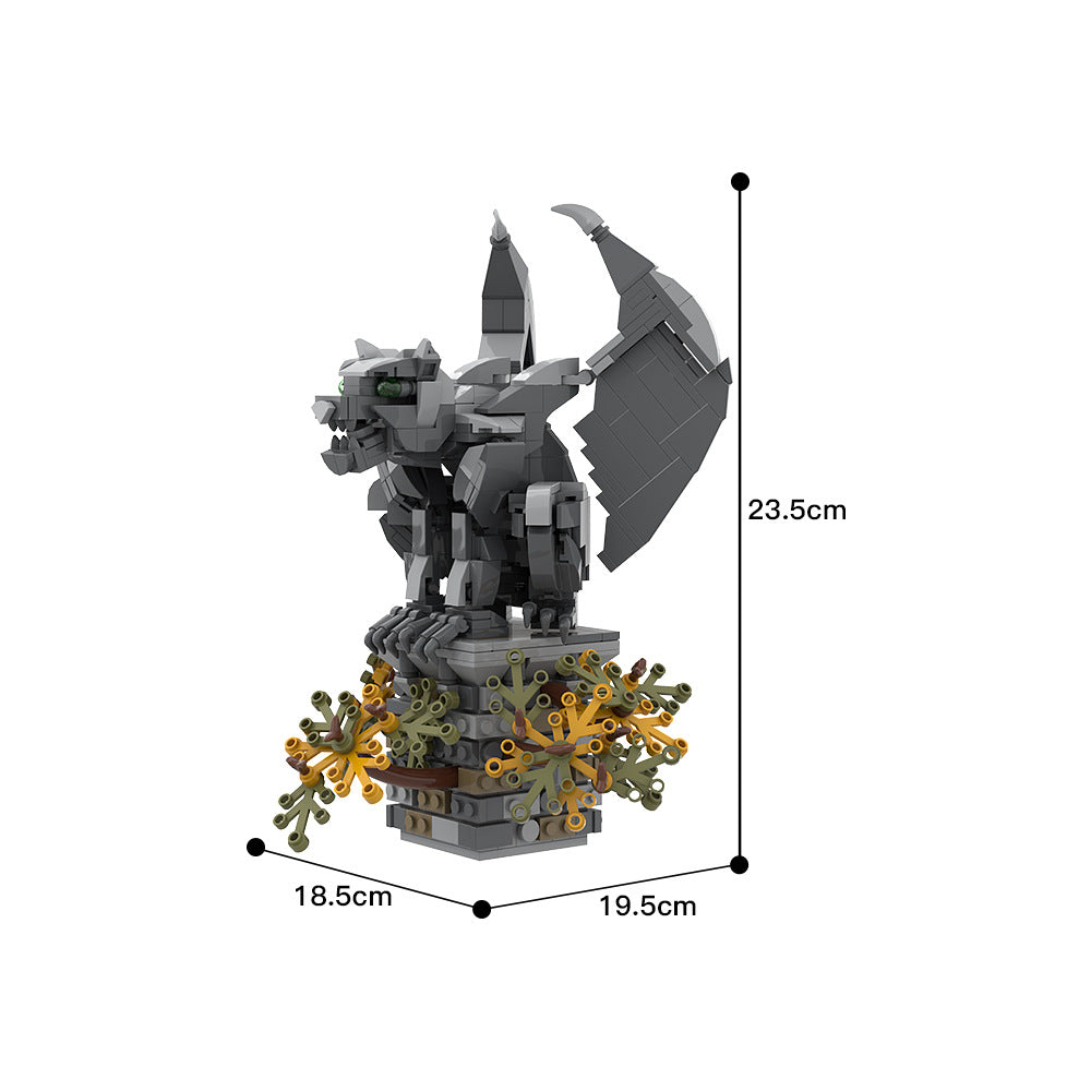 mythical creatures v gargoyle monster moc building set - 4