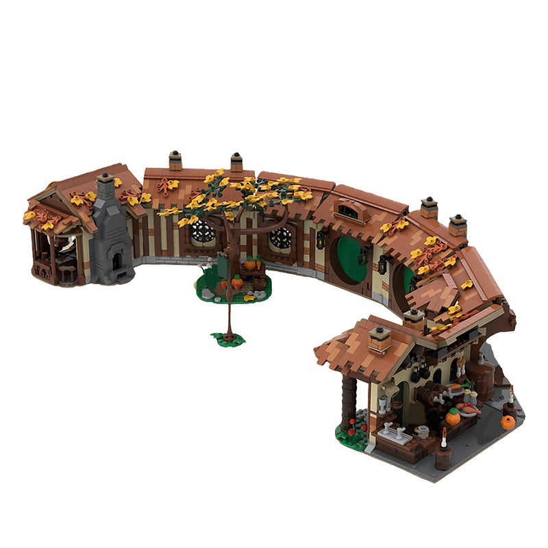 Mythical Halfling Village Green Tavern Building Kit | LEGO-Compatible MOC - 2
