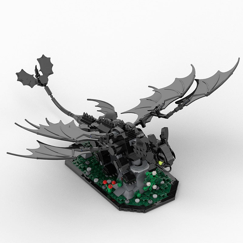Mythical Night Dragon Building Kit | LEGO-Compatible MOC - 1