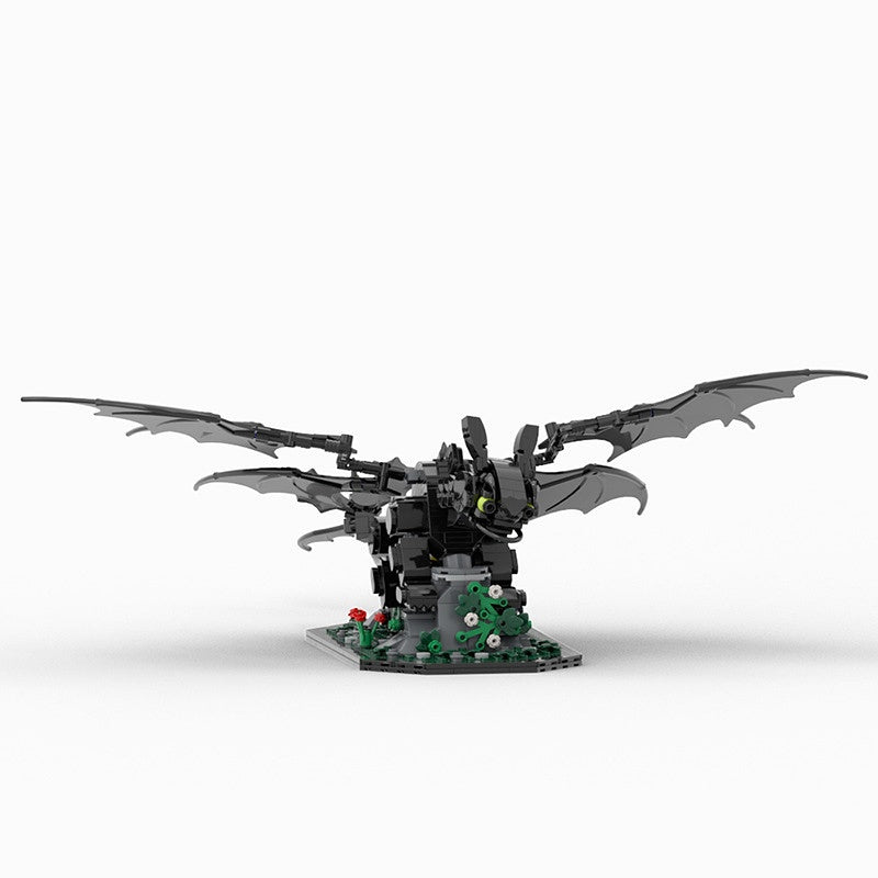 Mythical Night Dragon Building Kit | LEGO-Compatible MOC - 2