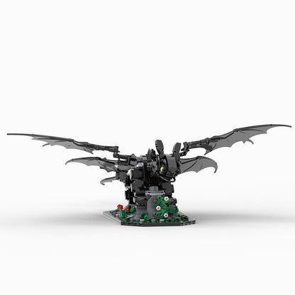 Mythical Night Dragon Building Kit | LEGO-Compatible MOC - 2