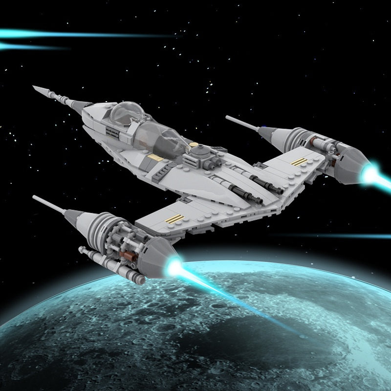 N-1 Galactic Starfighter Bounty Hunter Building Kit | LEGO-Compatible MOC - 2