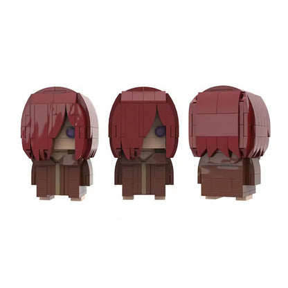 nagato edo tensei brickheadz building set | naruto moc - 3