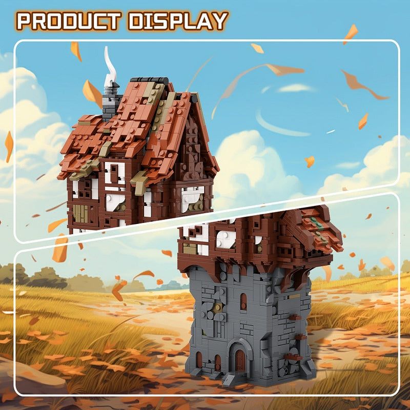 Nameless Village MOC Building Kit | Medieval Fantasy Settlement Model - 6