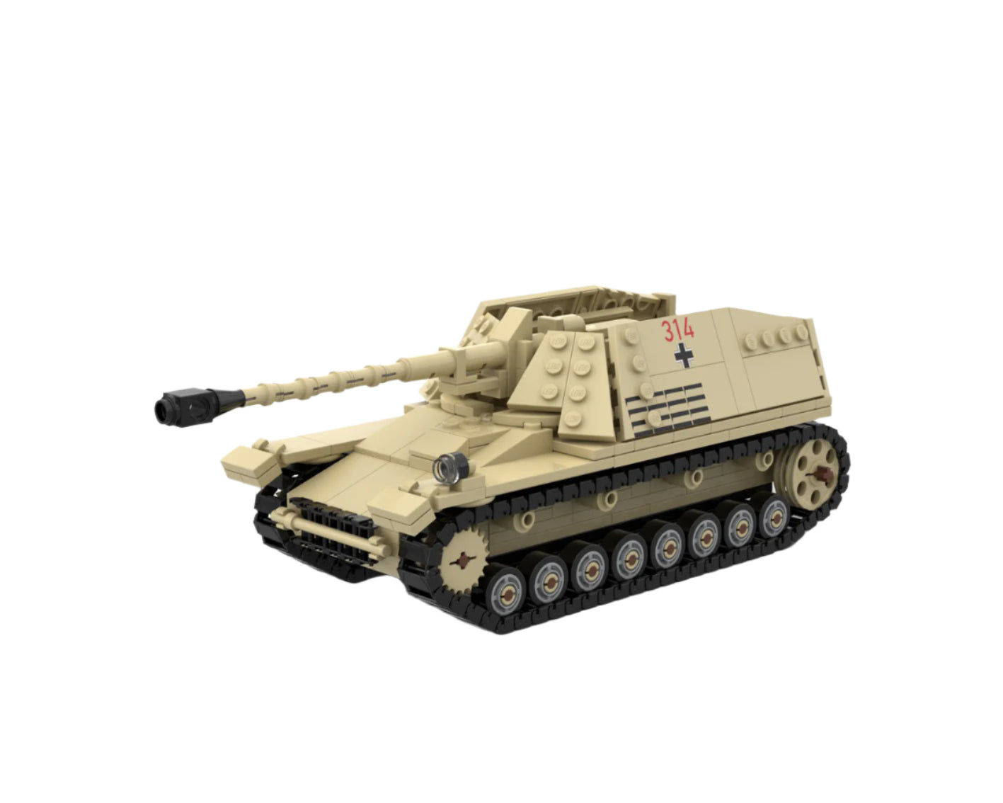 nashorn tank destroyer building set | moc-158862 - 4