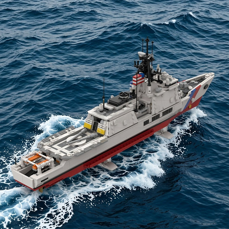 National Security Cutter MOC Modern Patrol Ship Building Kit - 3