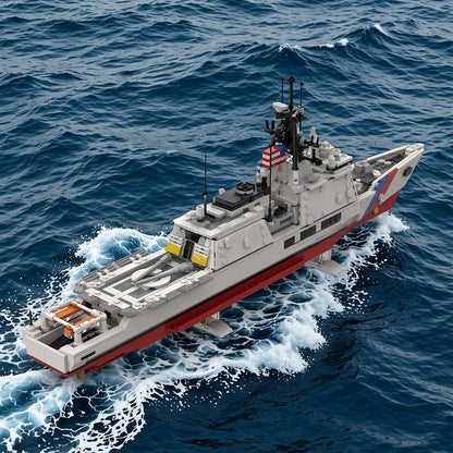 National Security Cutter MOC Modern Patrol Ship Building Kit - 3