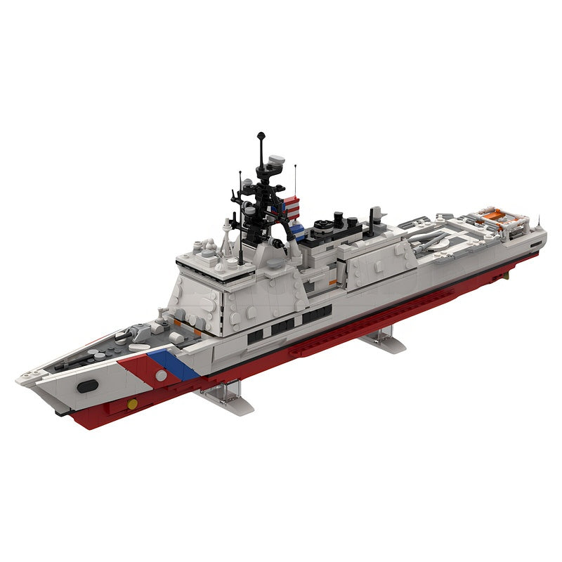 National Security Cutter MOC Modern Patrol Ship Building Kit - 4